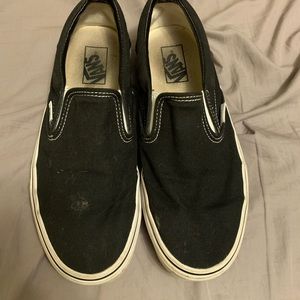Black slip on Vans